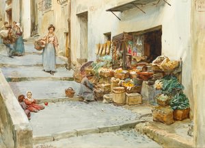 A Vegetable Shop in Italy by Walter Frederick Roofe Tyndale